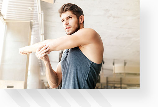 Man Stretching Before Workout