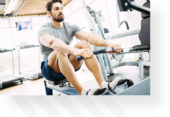 Man Doing Seated Rows